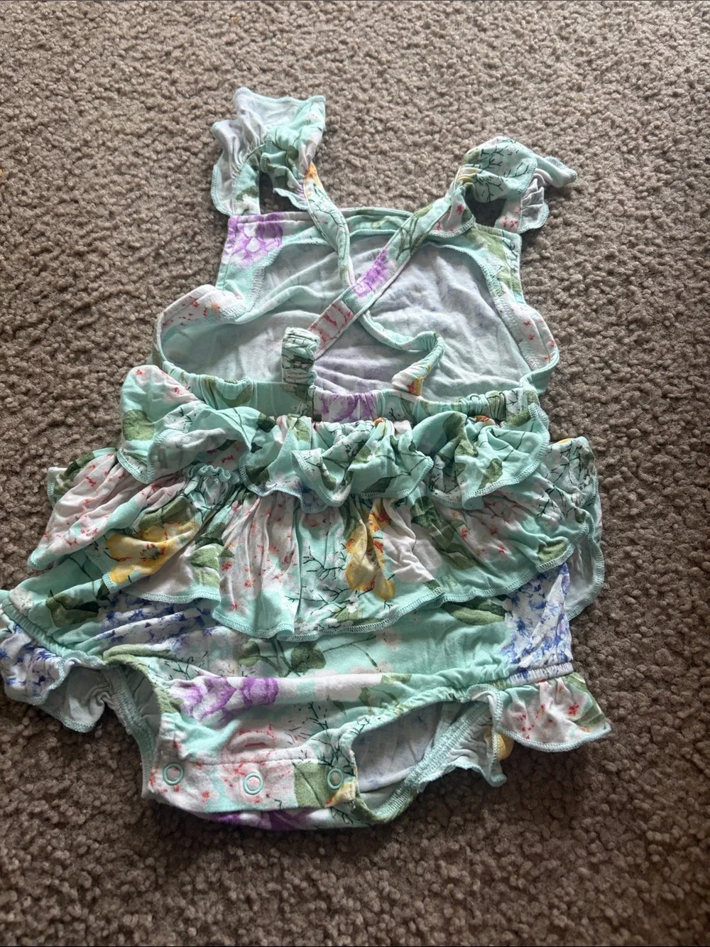 B69 Posh Peanut Ruffle Bubble Romper, 2t